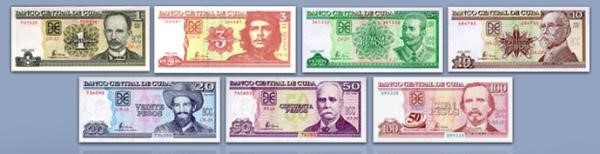 gültige Scheine Peso kubano